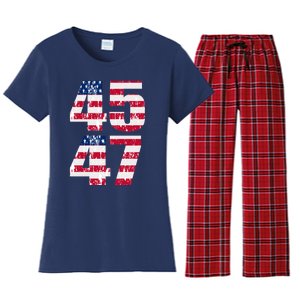 45 47 Trump 2024 Women's Flannel Pajama Set