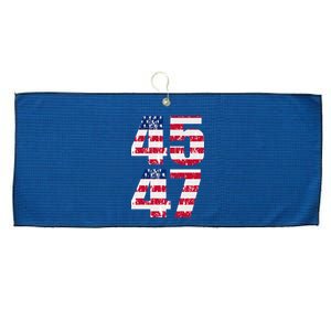 45 47 Trump 2024 Large Microfiber Waffle Golf Towel