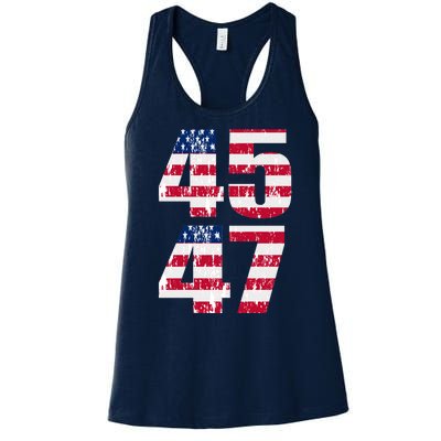 45 47 Trump 2024 Women's Racerback Tank