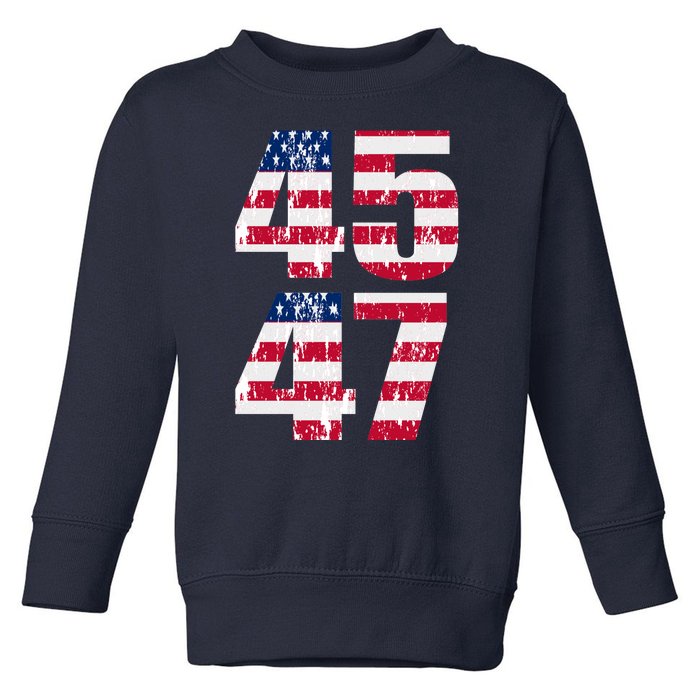 45 47 Trump 2024 Toddler Sweatshirt