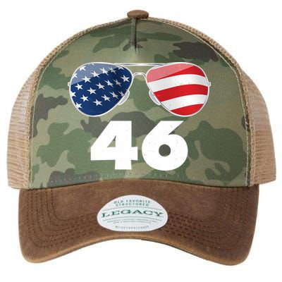 46th President Joe Biden Aviators American Flag Legacy Tie Dye Trucker Hat