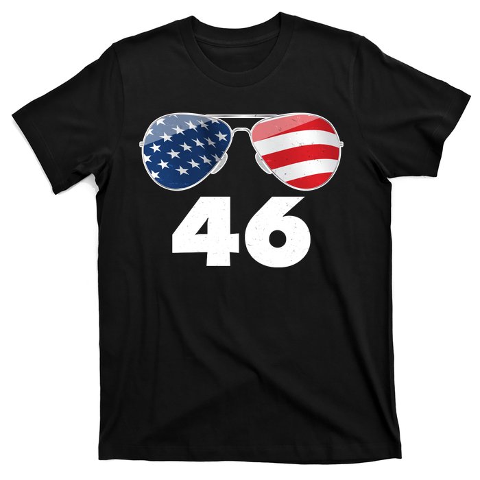 46th President Joe Biden Aviators American Flag T-Shirt