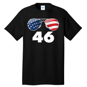 46th President Joe Biden Aviators American Flag Tall T-Shirt