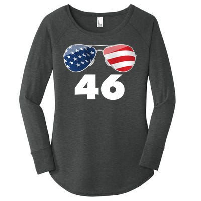 46th President Joe Biden Aviators American Flag Women's Perfect Tri Tunic Long Sleeve Shirt