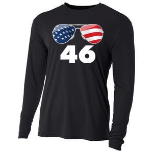 46th President Joe Biden Aviators American Flag Cooling Performance Long Sleeve Crew