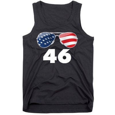 46th President Joe Biden Aviators American Flag Tank Top