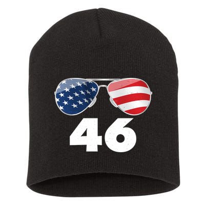 46th President Joe Biden Aviators American Flag Short Acrylic Beanie