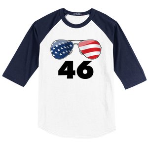 46th President Joe Biden Aviators American Flag Baseball Sleeve Shirt