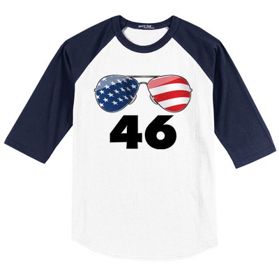 46th President Joe Biden Aviators American Flag Baseball Sleeve Shirt