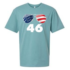 46th President Joe Biden Aviators American Flag Sueded Cloud Jersey T-Shirt