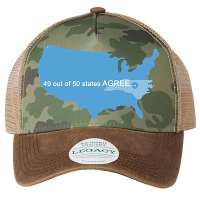 49 Out Of 50 States Agree  Legacy Tie Dye Trucker Hat