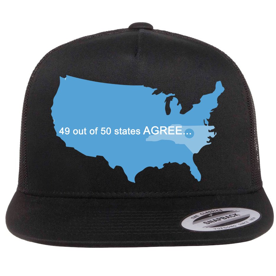 49 Out Of 50 States Agree  Flat Bill Trucker Hat