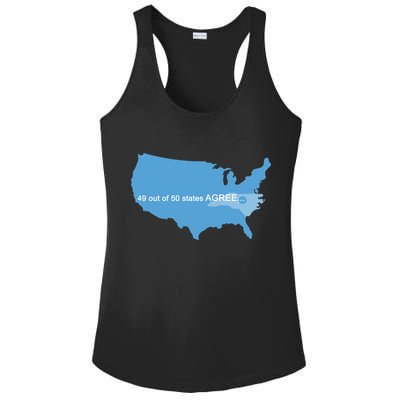49 Out Of 50 States Agree  Ladies PosiCharge Competitor Racerback Tank