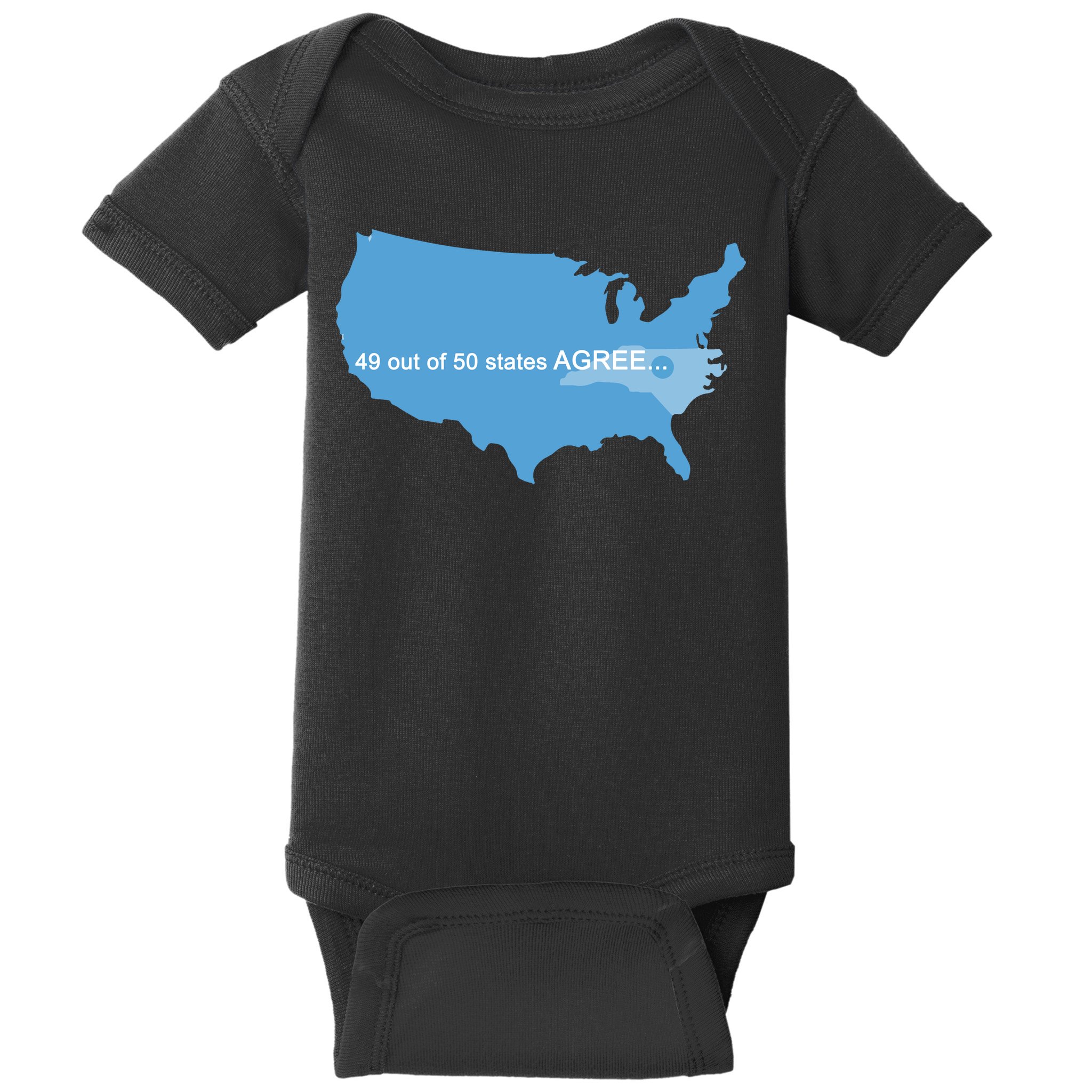 49 Out Of 50 States Agree  Baby Bodysuit