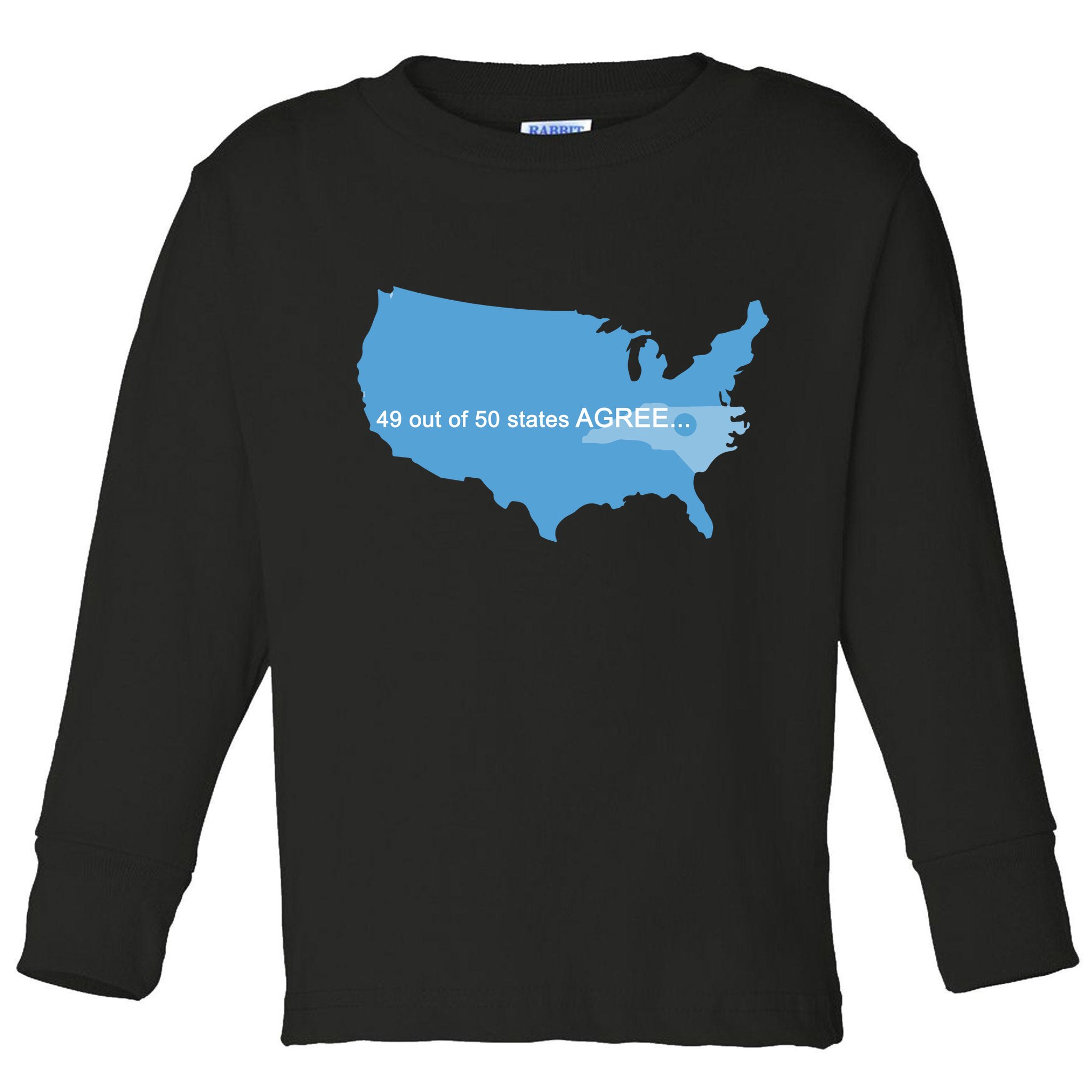 49 Out Of 50 States Agree  Toddler Long Sleeve Shirt