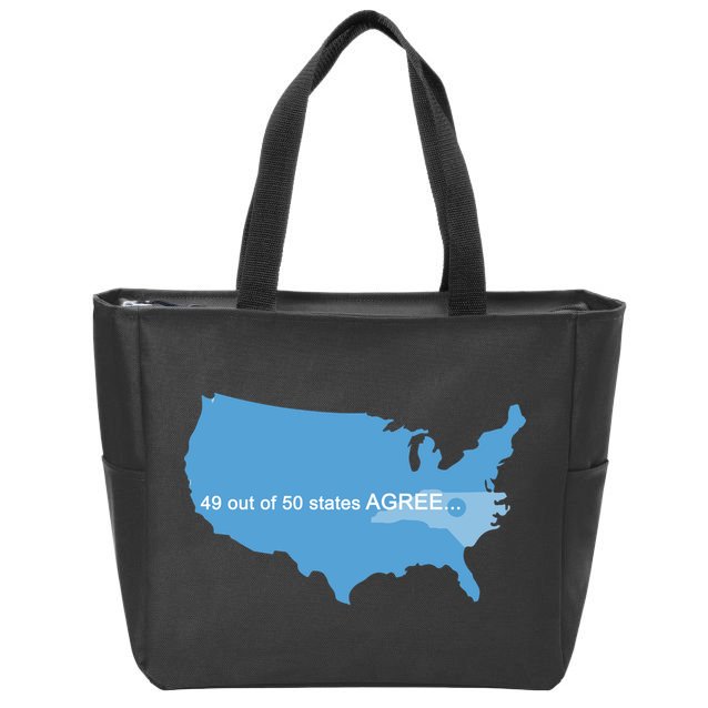 49 Out Of 50 States Agree  Zip Tote Bag