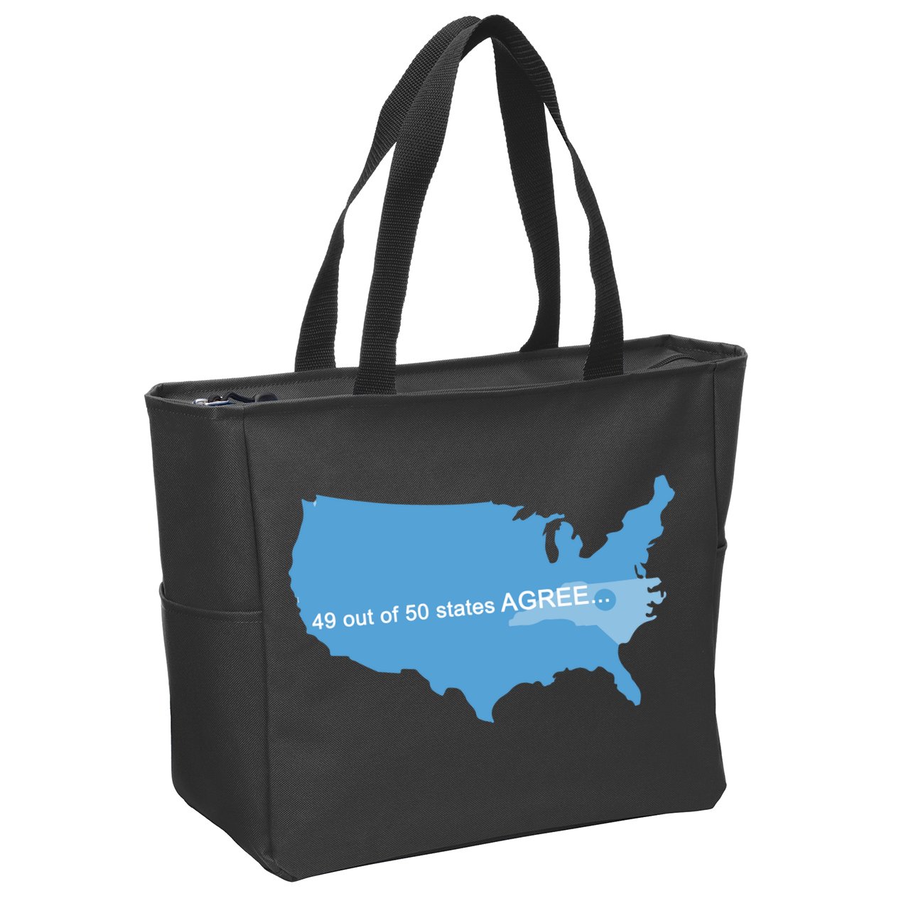 49 Out Of 50 States Agree  Zip Tote Bag