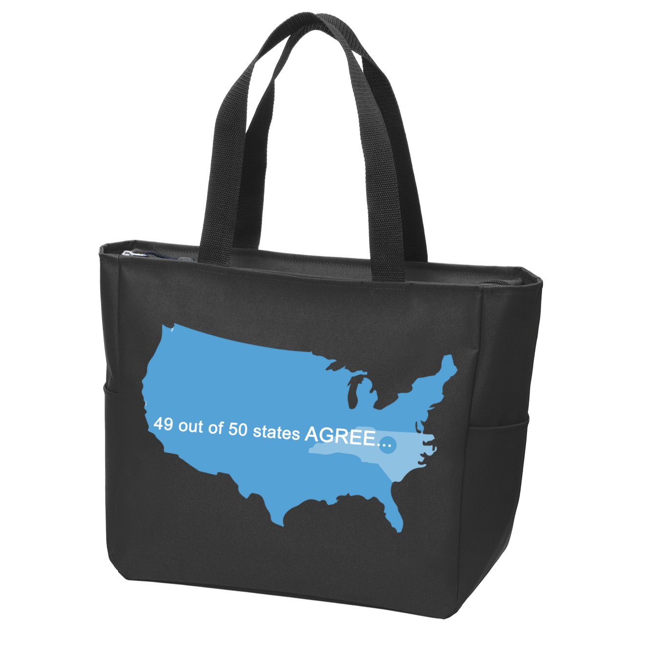 49 Out Of 50 States Agree  Zip Tote Bag