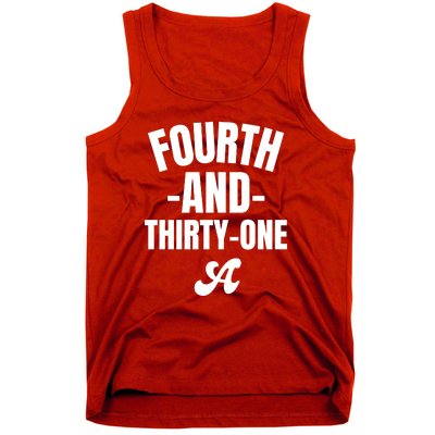 4th And 31 Alabama Fourth And Thirty One Alabama Tank Top