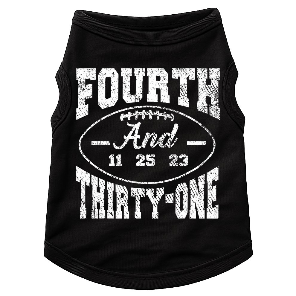 4th And 31 Alabama Fourth And Thirty One Alabama Doggie Tank