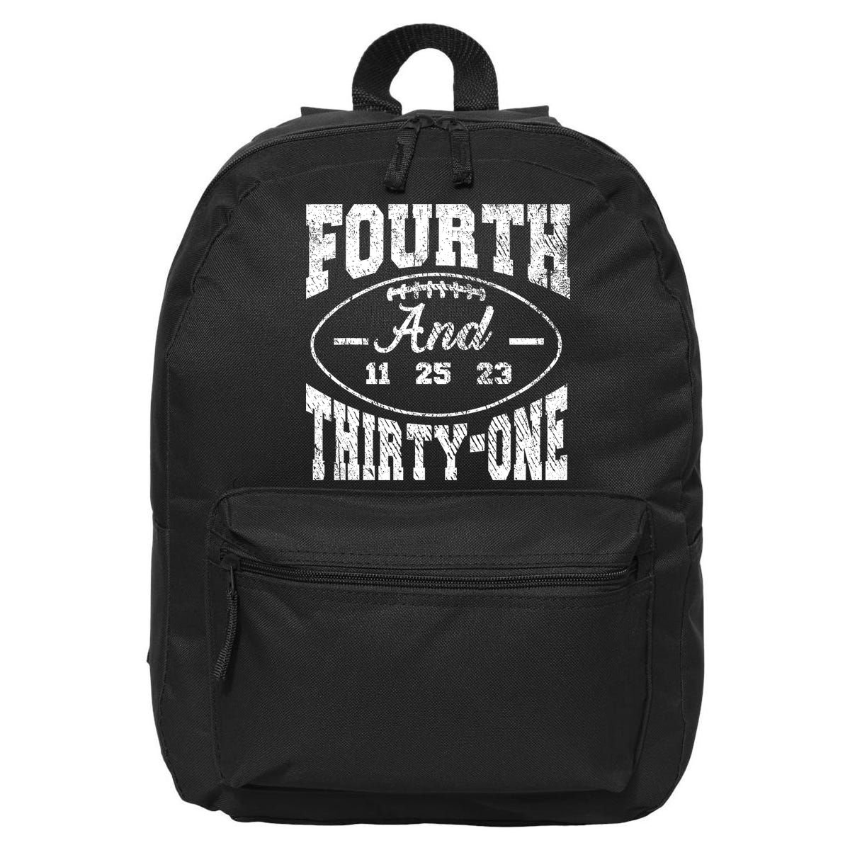 4th And 31 Alabama Fourth And Thirty One Alabama 16 in Basic Backpack