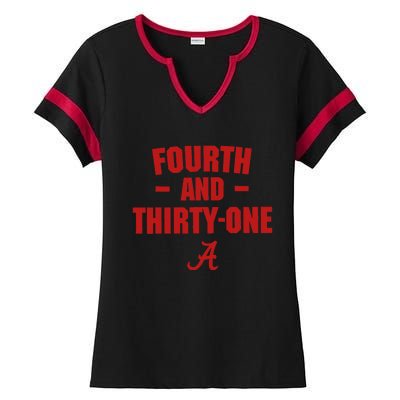 4th And 31 Fourth And Thirty One Alabama Ladies Halftime Notch Neck Tee