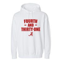 4th And 31 Fourth And Thirty One Alabama Garment-Dyed Fleece Hoodie