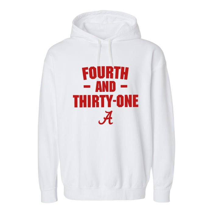 4th And 31 Fourth And Thirty One Alabama Garment-Dyed Fleece Hoodie