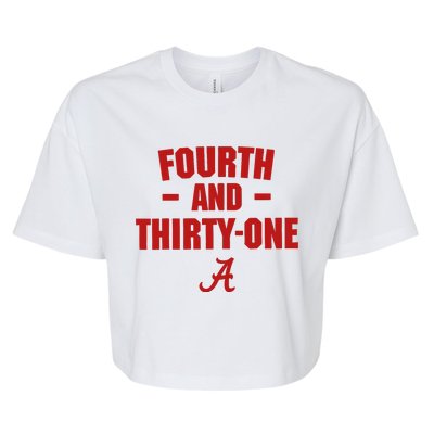 4th And 31 Fourth And Thirty One Alabama Bella+Canvas Jersey Crop Tee