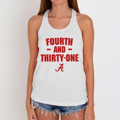 4th And 31 Fourth And Thirty One Alabama Women's Knotted Racerback Tank