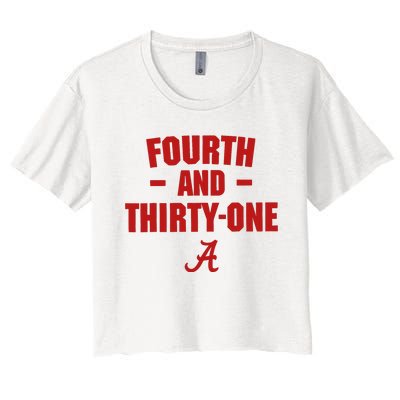 4th And 31 Fourth And Thirty One Alabama Women's Crop Top Tee