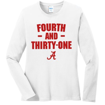 4th And 31 Fourth And Thirty One Alabama Ladies Long Sleeve Shirt