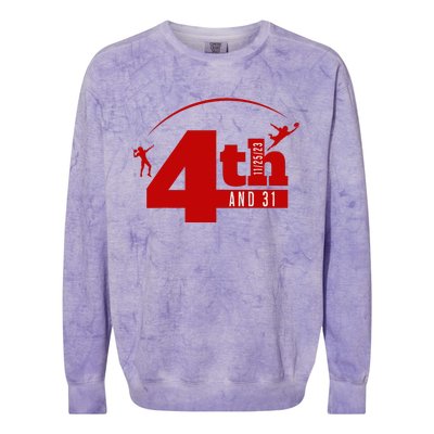 4th And 31 Fourth And Thirty One Fourth And Thirty One Colorblast Crewneck Sweatshirt