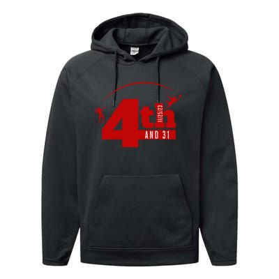 4th And 31 Fourth And Thirty One Fourth And Thirty One Performance Fleece Hoodie