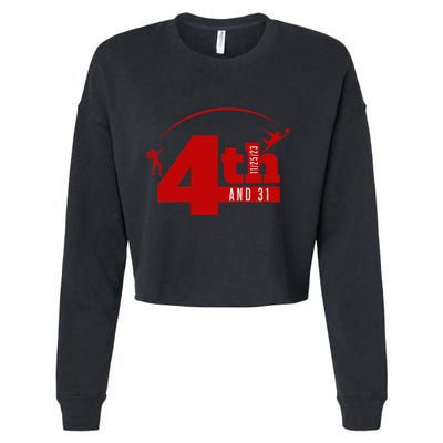 4th And 31 Fourth And Thirty One Fourth And Thirty One Cropped Pullover Crew