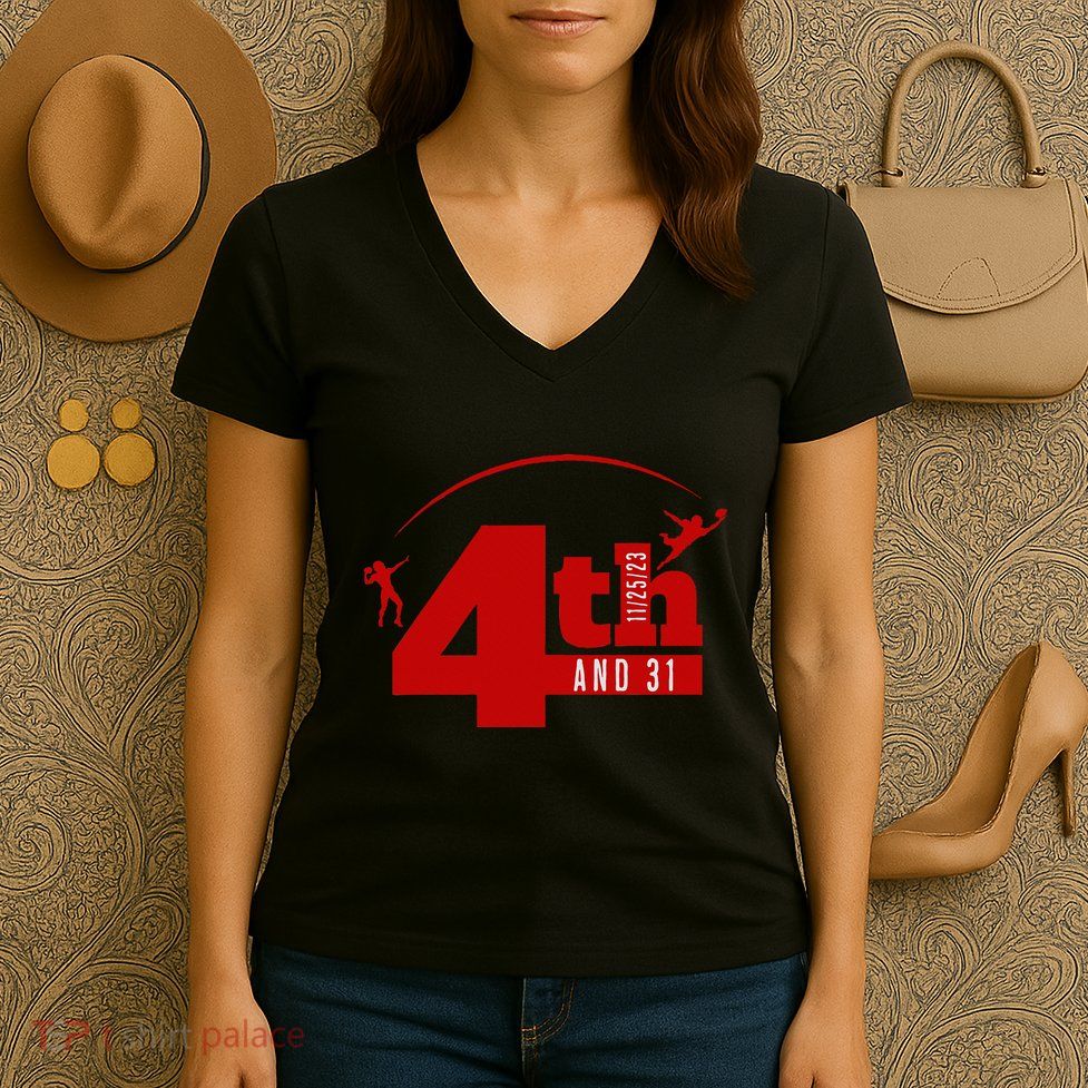 4th And 31 Fourth And Thirty One Fourth And Thirty One Women's V-Neck T-Shirt