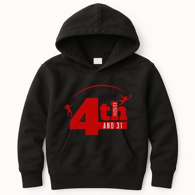 4th And 31 Fourth And Thirty One Fourth And Thirty One Kids Hoodie