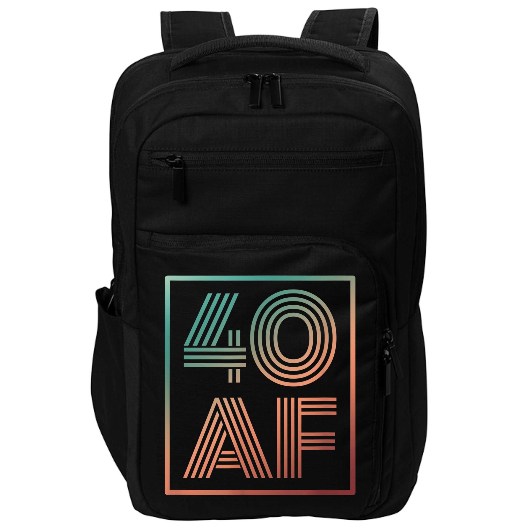 40 Af 40th Birthday Forty Years Old Retro Impact Tech Backpack