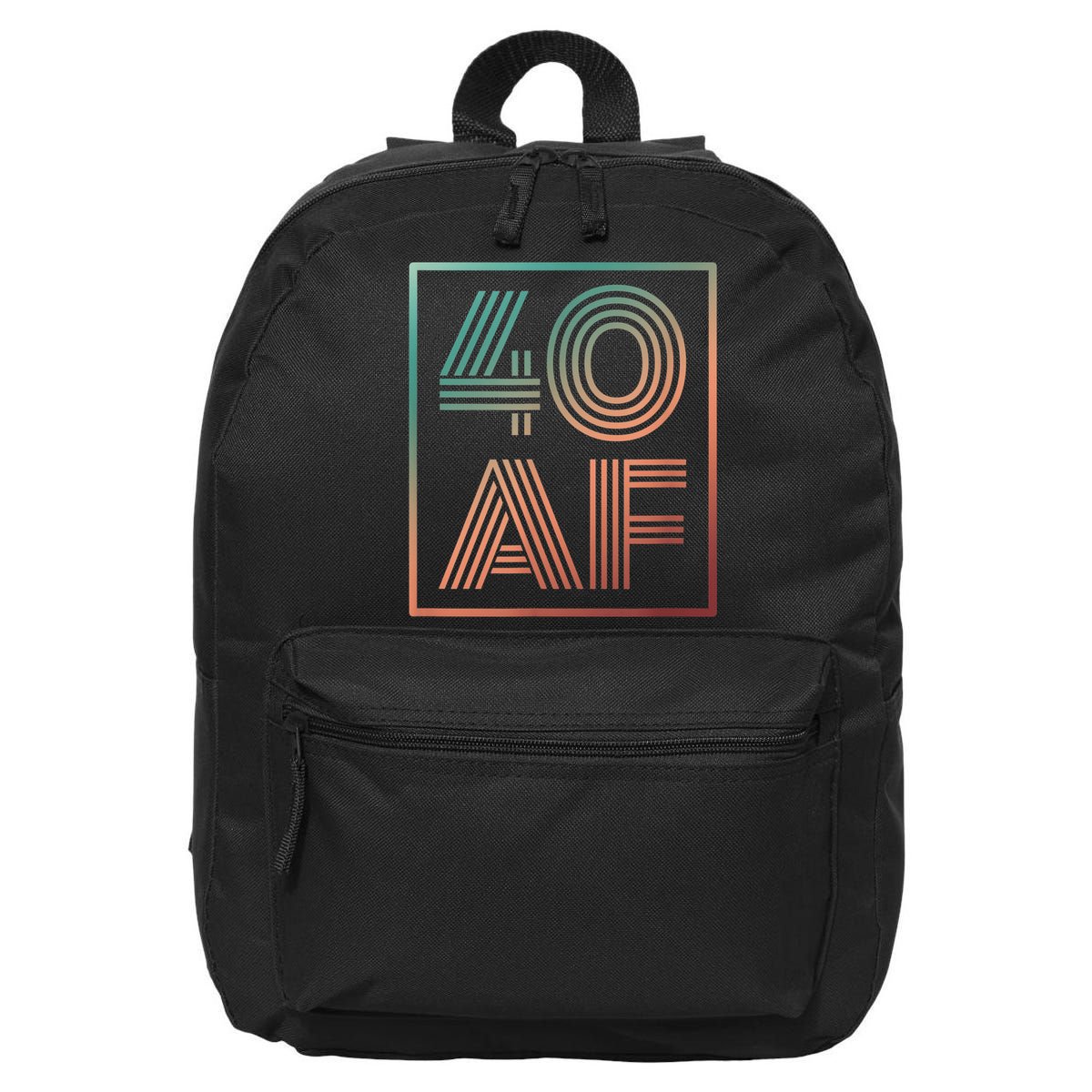 40 Af 40th Birthday Forty Years Old Retro 16 in Basic Backpack