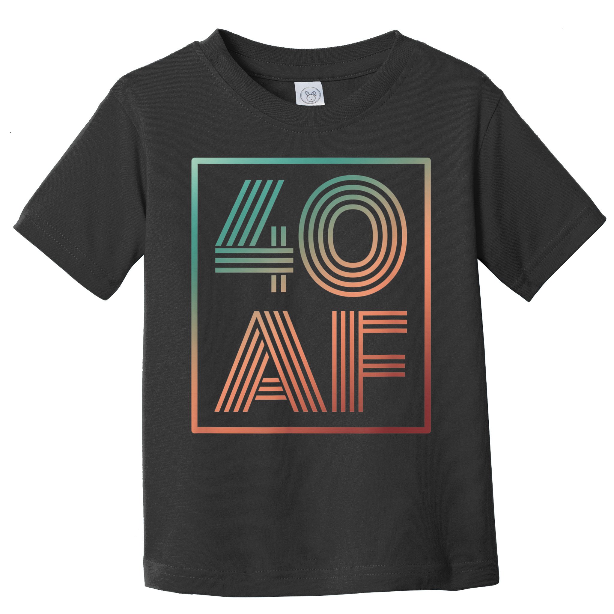 40 Af 40th Birthday Forty Years Old Retro Toddler T-Shirt