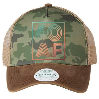 40 Af 40th Birthday Forty Years Old Retro Legacy Tie Dye Trucker Hat