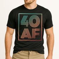40 Af 40th Birthday Forty Years Old Retro Cooling Performance Crew T-Shirt