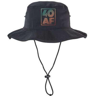 40 Af 40th Birthday Forty Years Old Retro Bucket Hat