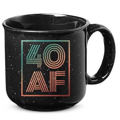 40 Af 40th Birthday Forty Years Old Retro 15oz Campfire Ceramic Mug