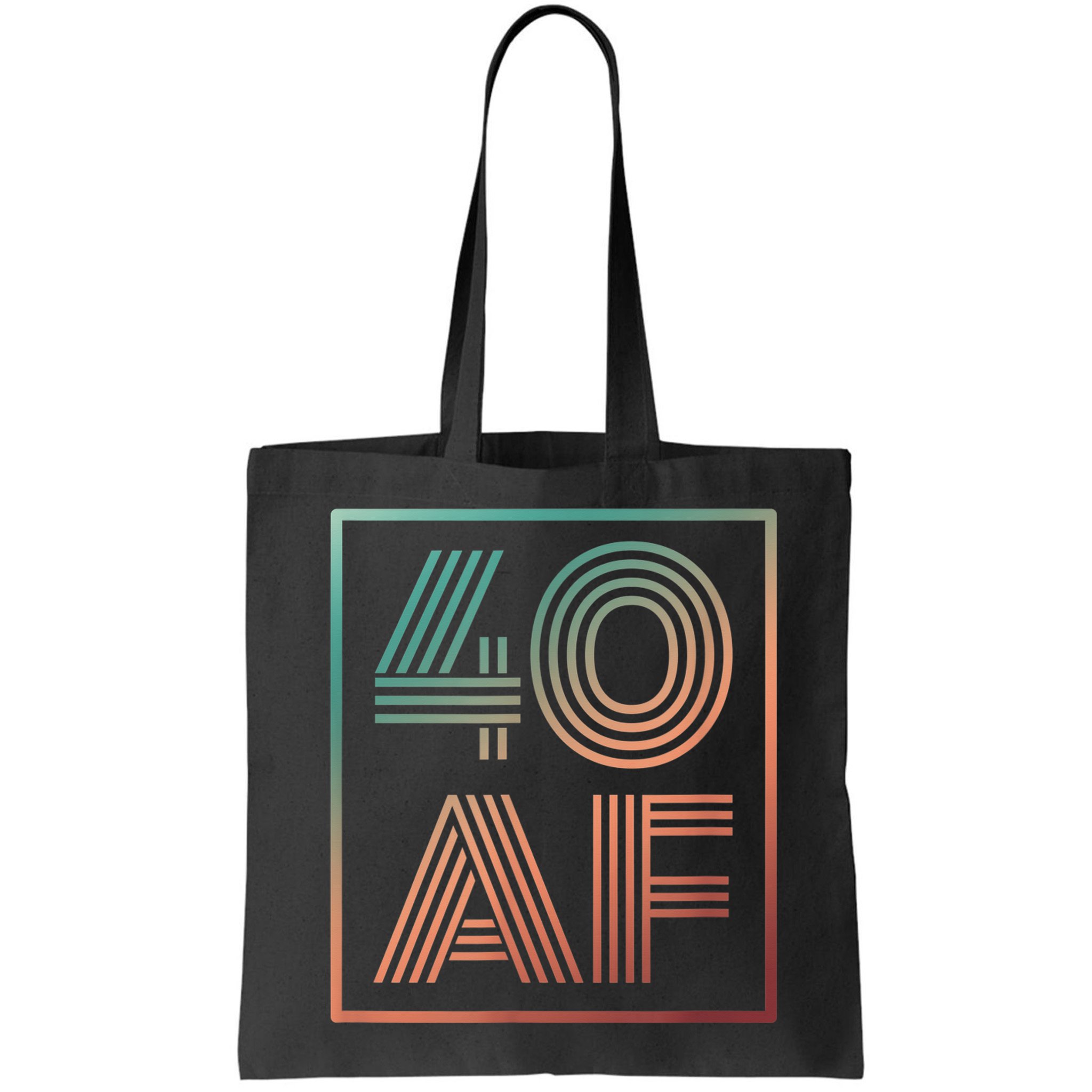 40 Af 40th Birthday Forty Years Old Retro Bag