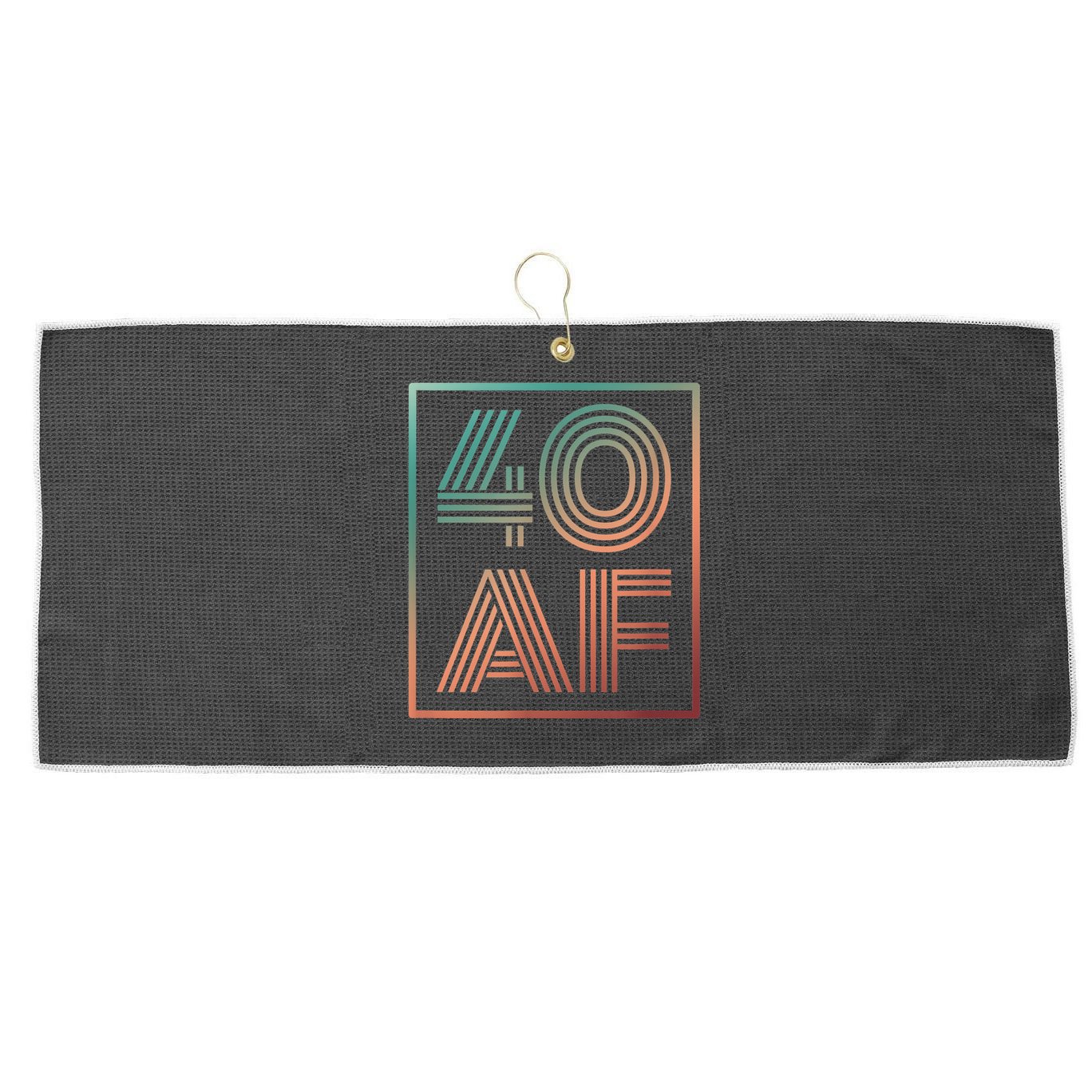 40 Af 40th Birthday Forty Years Old Retro Large Microfiber Waffle Golf Towel