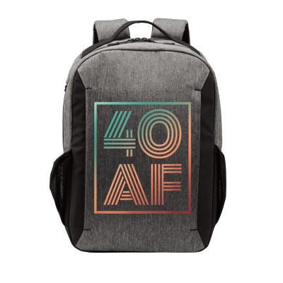 40 Af 40th Birthday Forty Years Old Retro Vector Backpack
