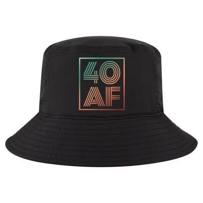 40 Af 40th Birthday Forty Years Old Retro Cool Comfort Performance Bucket Hat