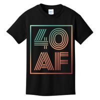 40 Af 40th Birthday Forty Years Old Retro Kids T-Shirt