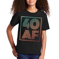 40 Af 40th Birthday Forty Years Old Retro Kids T-Shirt